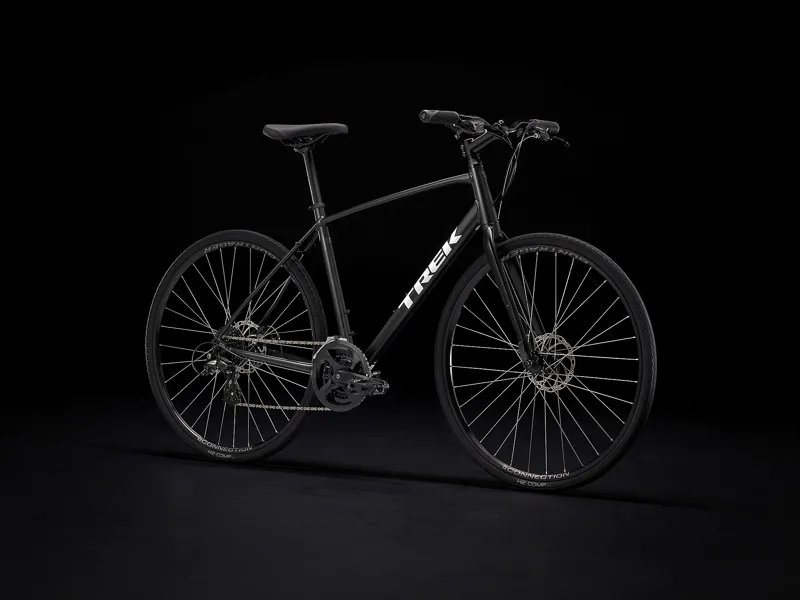 TREK FX 1 Disc Hybrid Bike in Satin Black and Trek Black-1